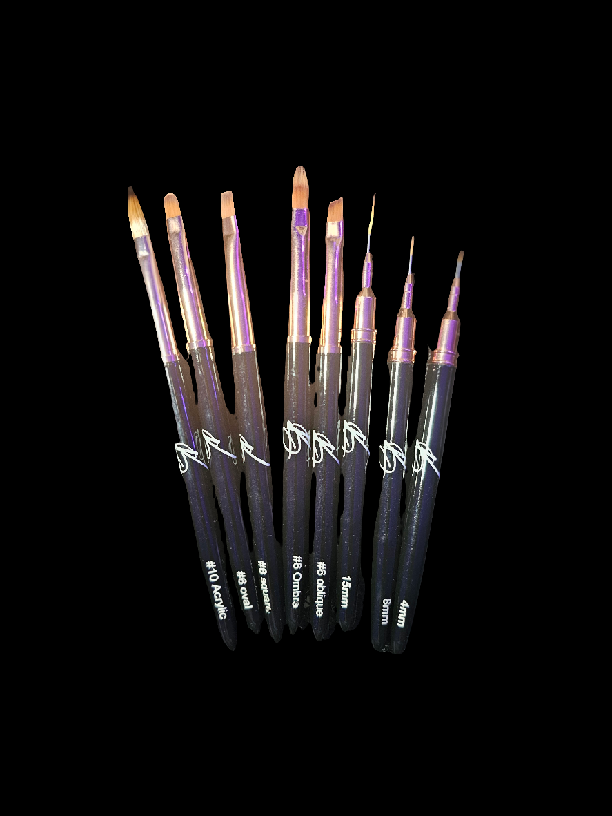 GRAPHIC LINER BRUSHES 8PC SET - LEZETTE'S BEAUTY WORLD LLC