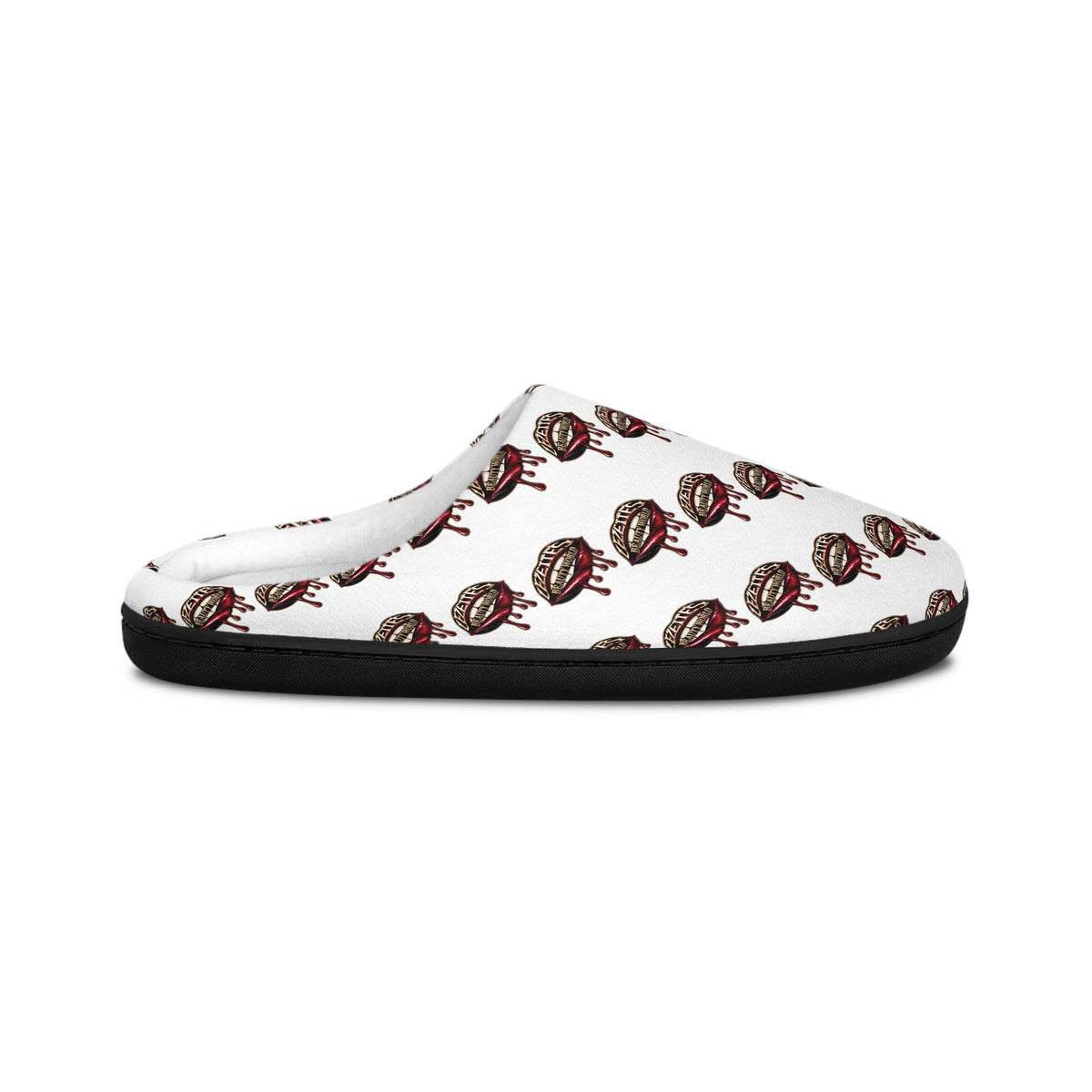 Women's Indoor Slippers with Vintage Football Helmet Pattern