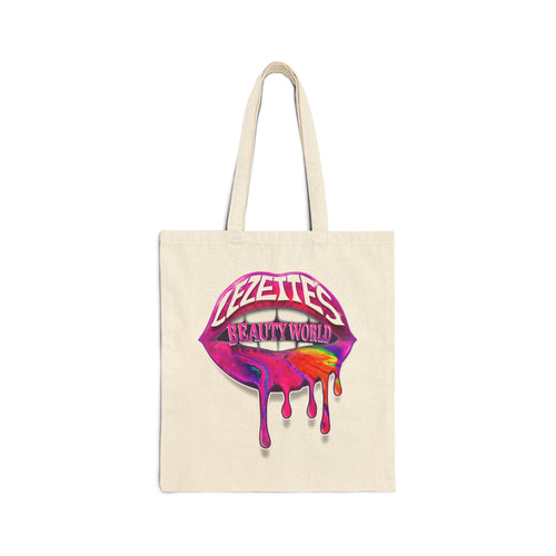 Natural cotton canvas tote bag with sturdy handles, printed by Printify, ideal for carrying daily essentials and eco-friendly use.