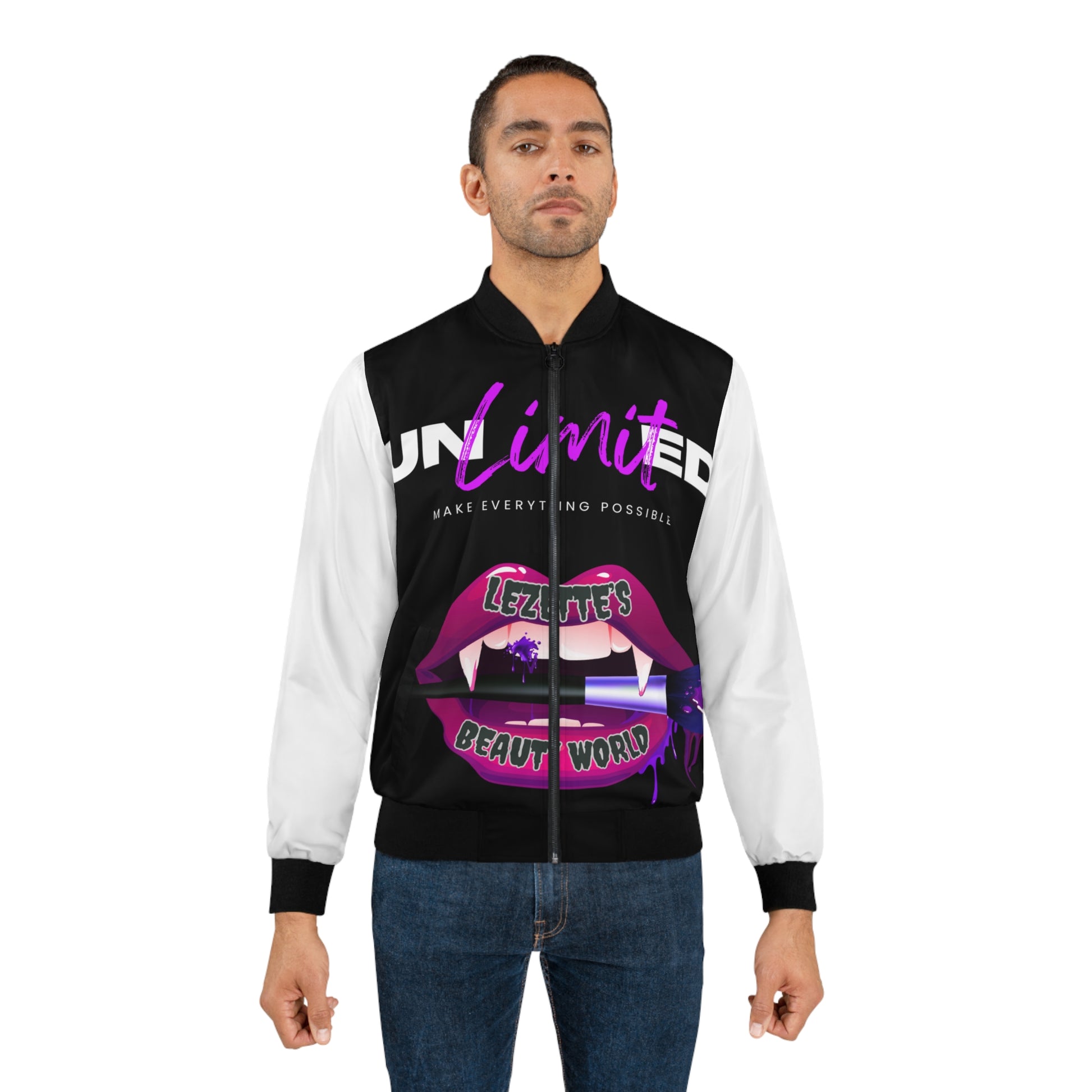 Men's Bomber Jacket (AOP) - LEZETTE'S BEAUTY WORLD LLC