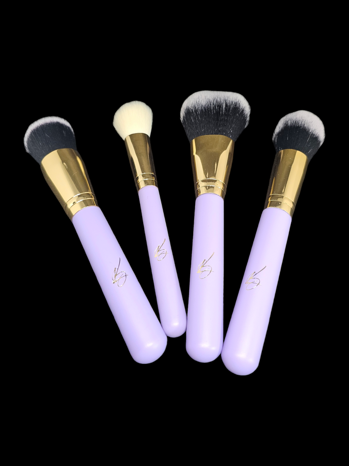 LB 15 PC SET LAVENDER BRUSHES - LEZETTE'S BEAUTY WORLD LLC