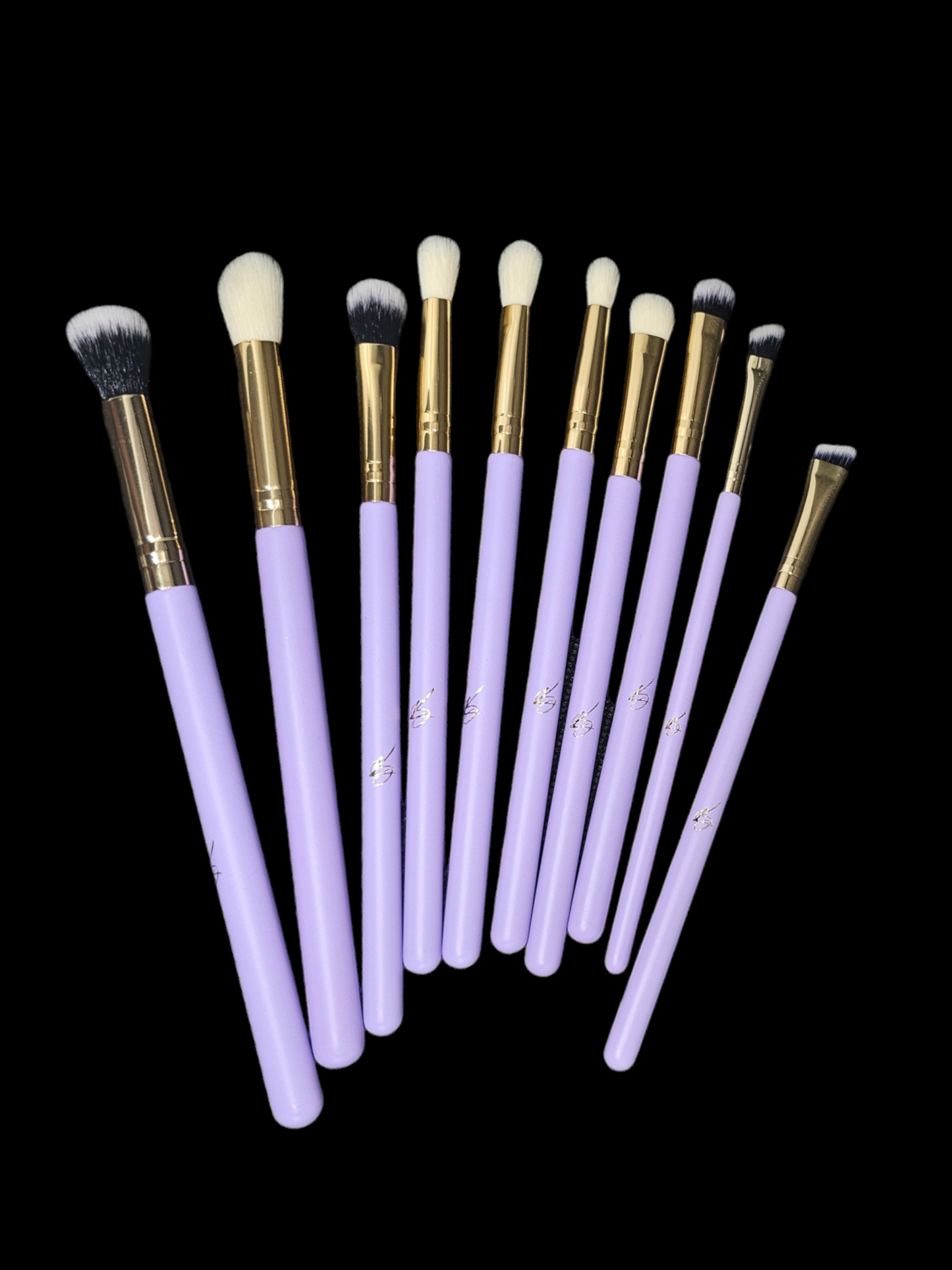 LB 15 PC SET LAVENDER BRUSHES - LEZETTE'S BEAUTY WORLD LLC