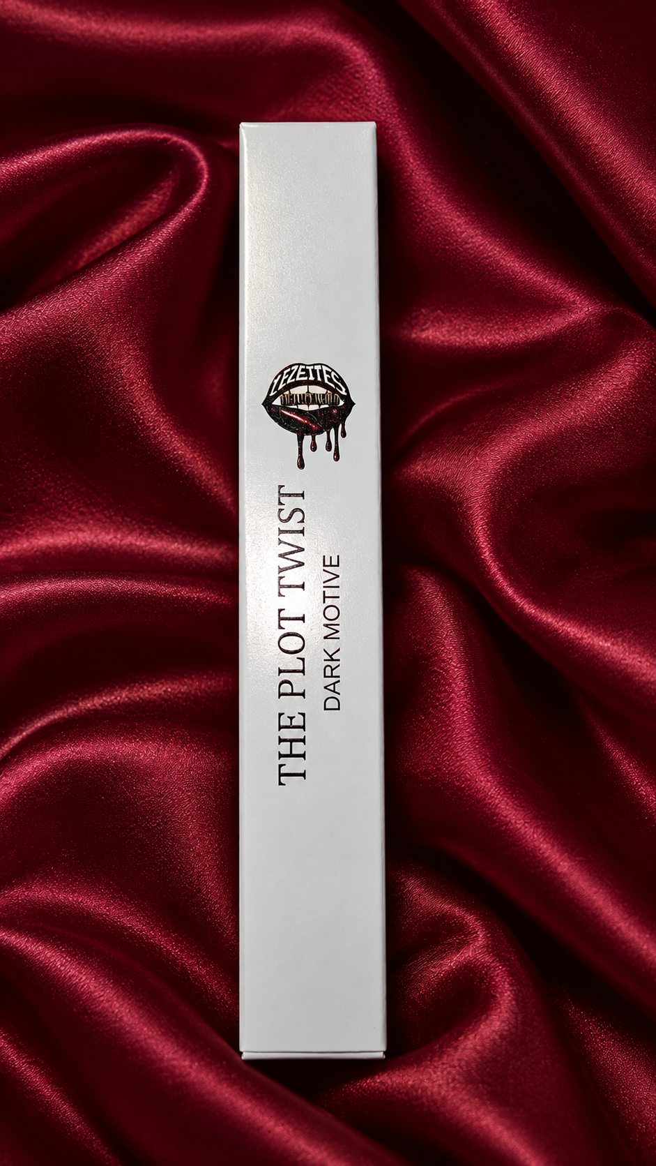 Dark Motive Mascara Plot Twist Edition by Lezette's Beauty World LLC, showing the sleek black mascara tube and applicator.