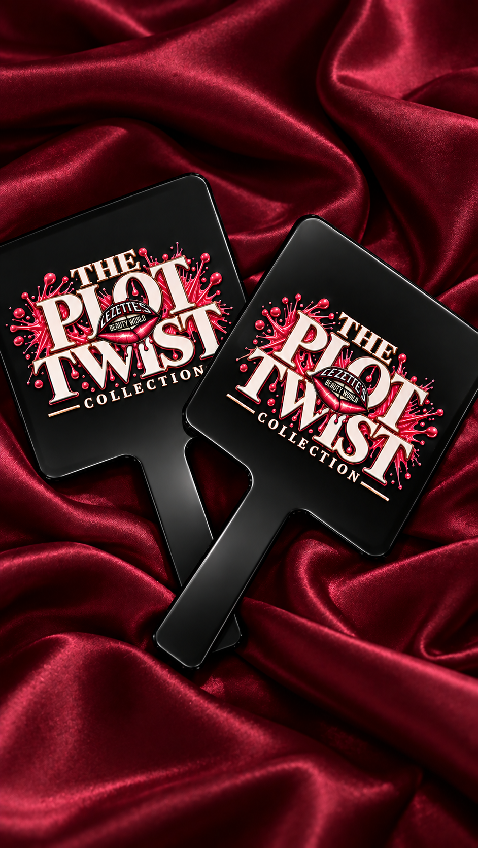 The Plot Twist Collection Handheld Makeup Mirror | Lezette’s Beauty World